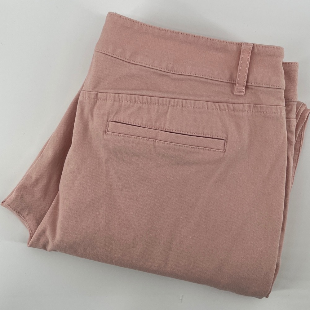 Talbots Chino Pants, Womens Size 10, Peachy Pink, Tapered Ankle Zip Pocket
